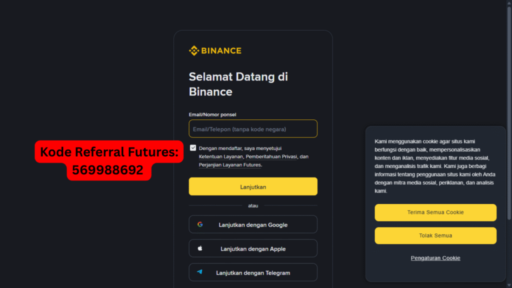 Kode Referral Futures Binance – Bonus €600 & Diskon 20%