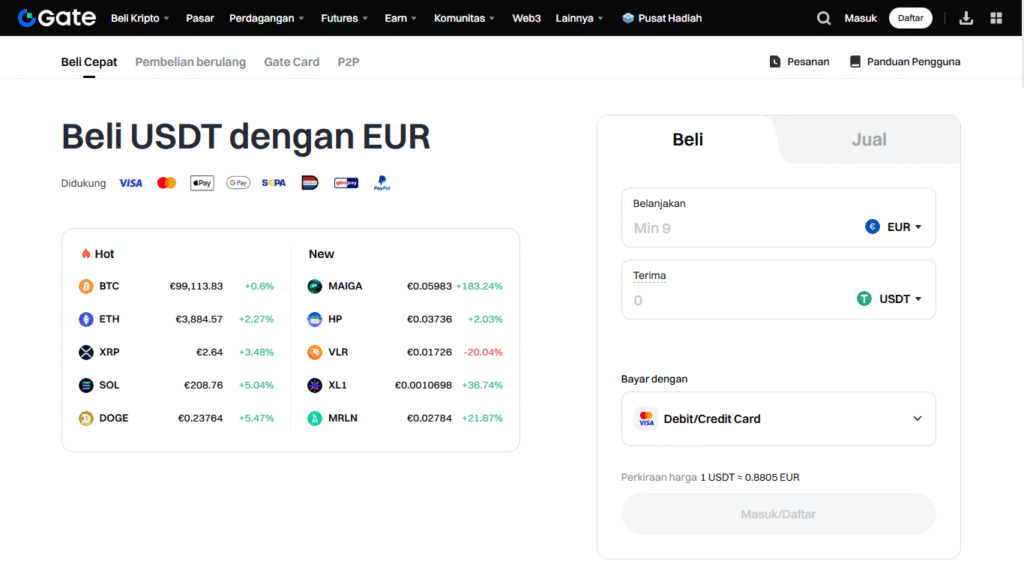 Kode referral Gate.io 9305078 – Bonus $10.000 + Diskon 25% Trading