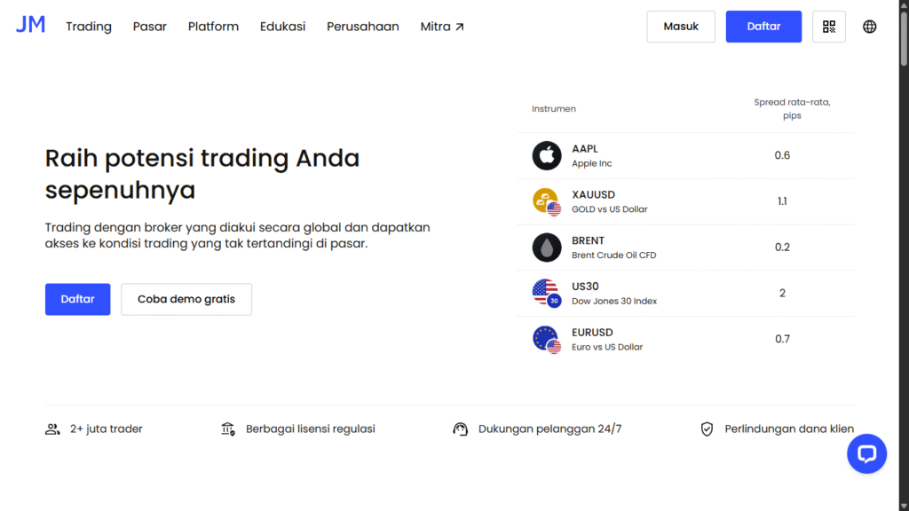 Kode mitra JustMarkets s3xkv0an6t Bonus €500 + Diskon 15%