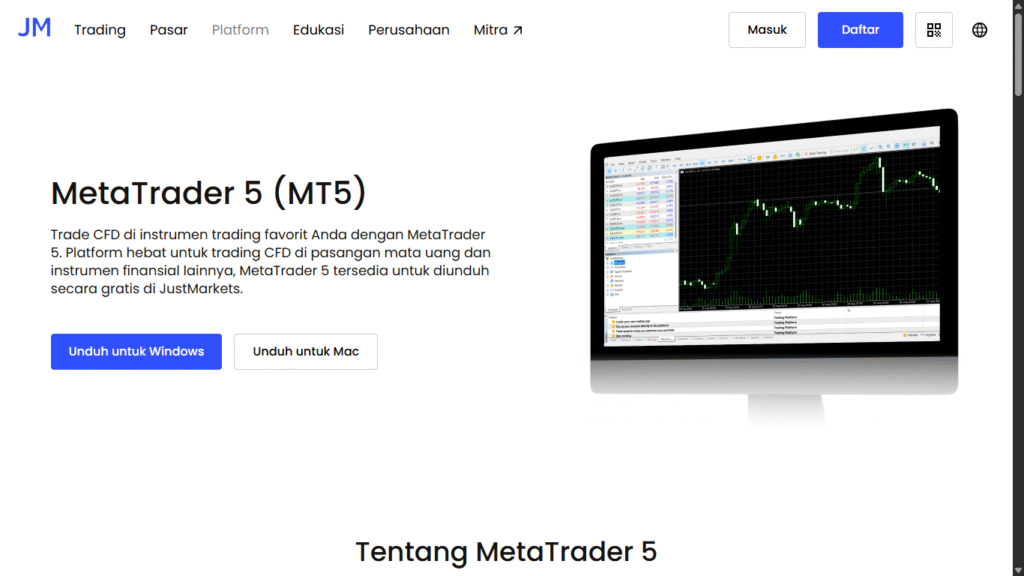 Kode mitra JustMarkets s3xkv0an6t Bonus €500 + Diskon 15%