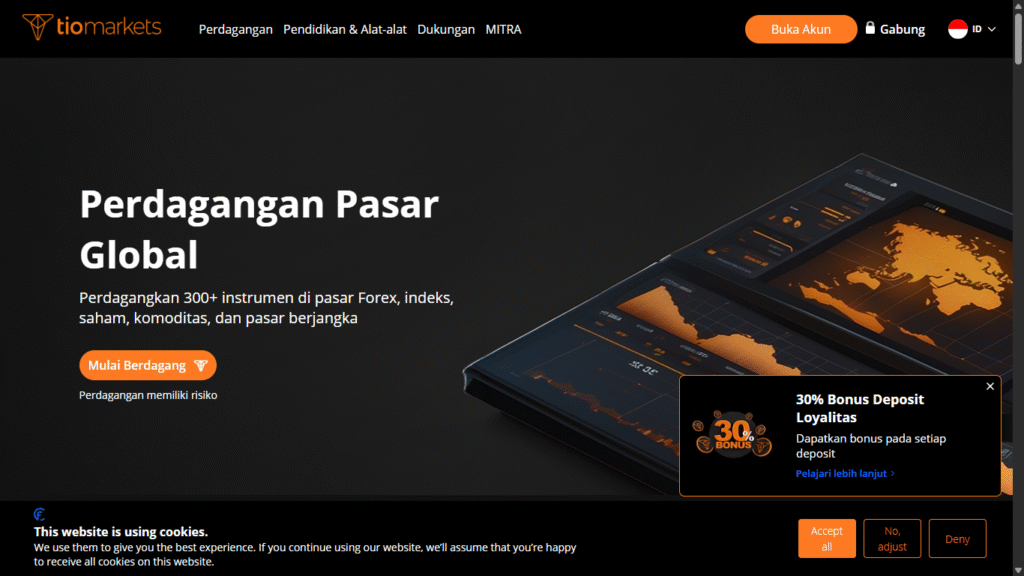 Kode referal Tio Markets FRIEND179413 – Bonus €100 +30%