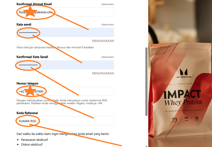 Kode Rujukan Myprotein