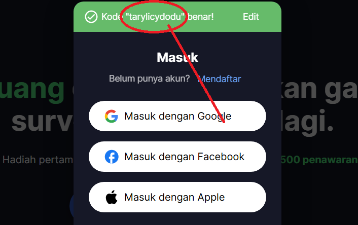 Kode Bonus Jumptask