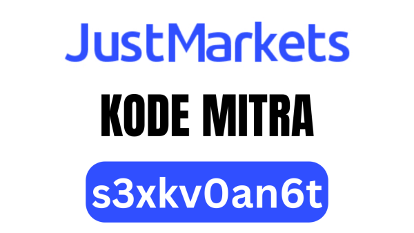 Kode mitra JustMarkets s3xkv0an6t Bonus €500 + Diskon 15%
